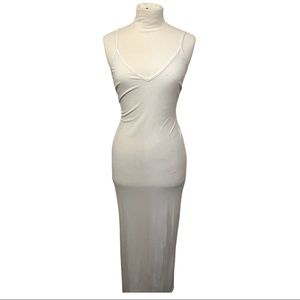 White Maxi Bodycon Dress